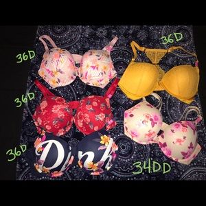 ‼️SOLD‼️NWT: VS PINK push up bras